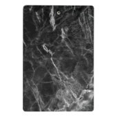 Werbung für coolen schwarzen Marmor Mini Klemmbrett (Rückseite)