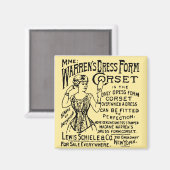 Werbung für Corset-Zeitungen Magnet (Vorderseite/Rückseite)