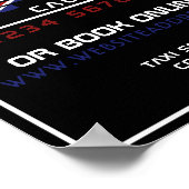 Werbung für das Cab-Logo "British Flag Taxi" Poster (Ecke)