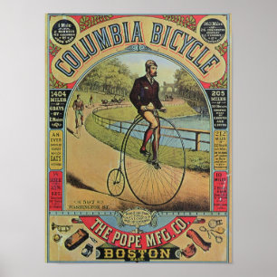 Werbung für das Columbia-Fahrrad Poster