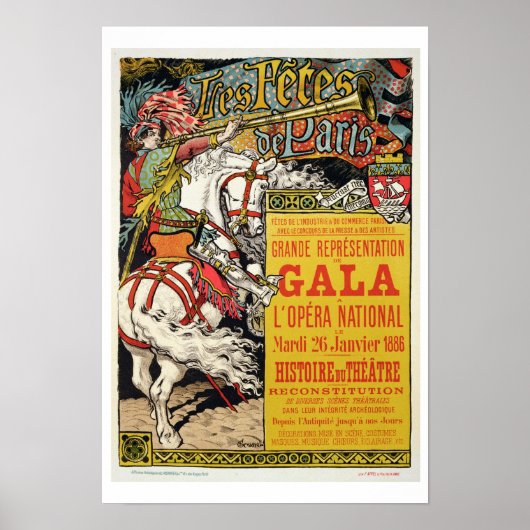 Werbung für das "Fetes de Paris" Poster (Vorne)