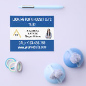 Werbung für das Logo "Custom Blue White Real Anwes Flyer (Einzeln)