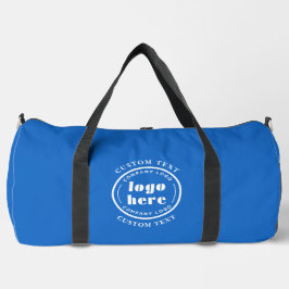Werbung für das Logo der französischen Blue Compan Duffle Bag