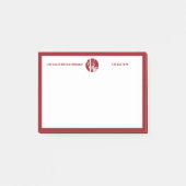 Werbung für das Logo "Kleine Unternehmen in Rot un Post-it Klebezettel (Vorderseite)