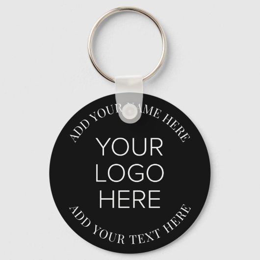 Werbung für das Logo von Unternehmen Black Schlüsselanhänger (Vorderseite)