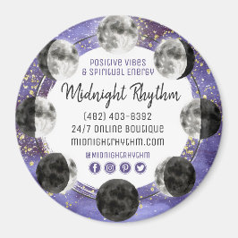 Werbung für das Logo "Watercolor Moons Lunar Cycle Magnet