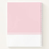 Werbung für das moderne Logo in Rosa Notizblock (Rückseite)