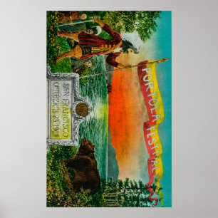 Werbung für das Portola Festival (Forscher) Poster
