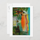 Werbung für das Portola Festival (Forscher) Postkarte (Vorne/Hinten)