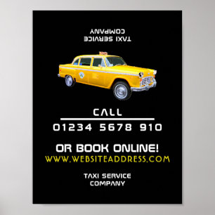 Werbung für das Taxi Poster