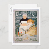 Werbung für Delhaize, Brüder und Co. Postkarte (Vorne/Hinten)