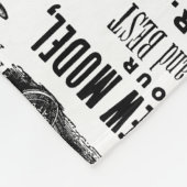 Werbung für den Vintagen Rasenmäher Fleecedecke (Ecke)