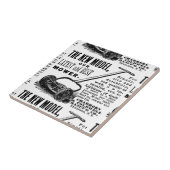 Werbung für den Vintagen Rasenmäher Fliese (Seite)