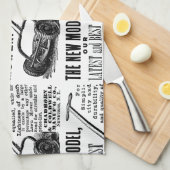 Werbung für den Vintagen Rasenmäher Küchentuch (Viertel Falte)