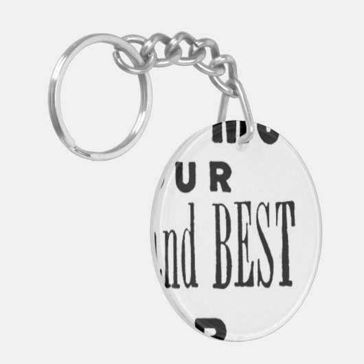 Werbung für den Vintagen Rasenmäher Schlüsselanhänger (Vorderseite links)