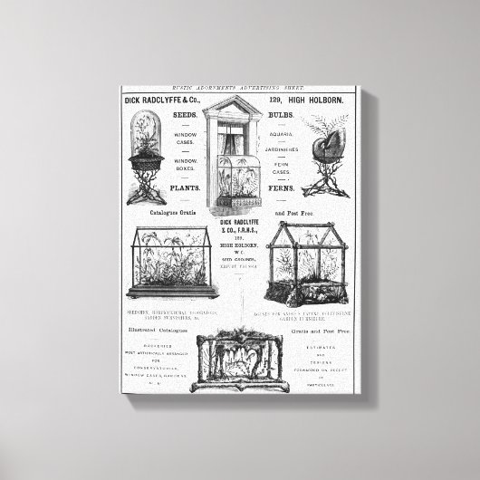 Werbung für "Dick Radclyffe & Co." Rustikale Werbu Leinwanddruck (Vorderseite)