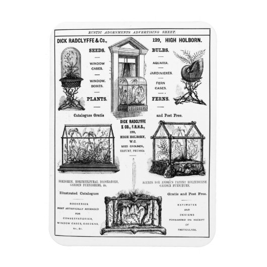 Werbung für "Dick Radclyffe & Co." Rustikale Werbu Magnet (Vertikal)