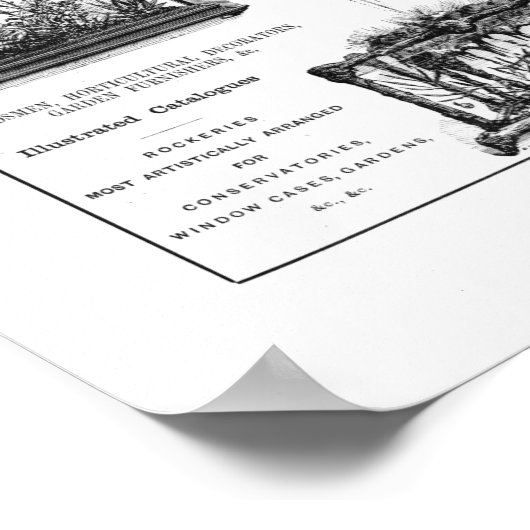 Werbung für "Dick Radclyffe & Co." Rustikale Werbu Poster (Ecke)