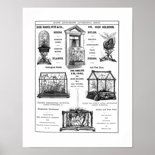 Werbung für "Dick Radclyffe & Co." Rustikale Werbu Poster (Vorne)