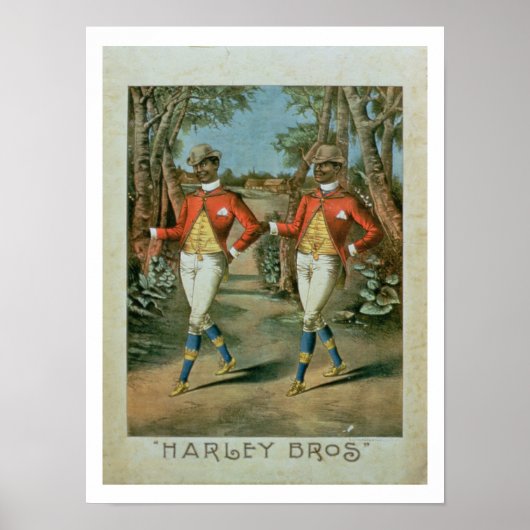 Werbung für die "Harley Brothers" (Farbe li Poster (Vorne)