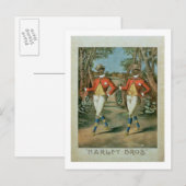 Werbung für die "Harley Brothers" (Farbe li Postkarte (Vorne/Hinten)