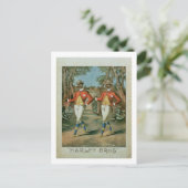 Werbung für die "Harley Brothers" (Farbe li Postkarte (Stehend Vorderseite)