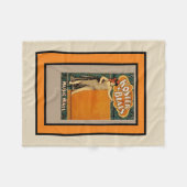 Werbung für die Vintage Broadway Music Hall Fleecedecke (Vorderseite (Horizontal))