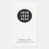 Werbung für die Website mit Ihrem Firmenlogo Serviette (Vorderseite)