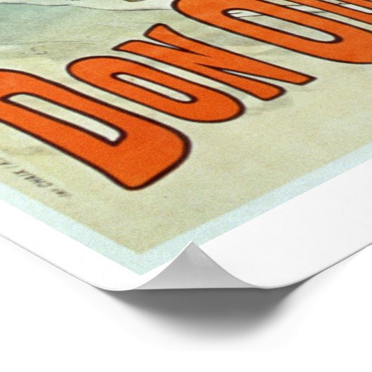 Werbung für "Don Quixote, New Circus", Pferd Poster (Ecke)