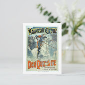 Werbung für "Don Quixote, New Circus", Pferd Postkarte (Stehend Vorderseite)
