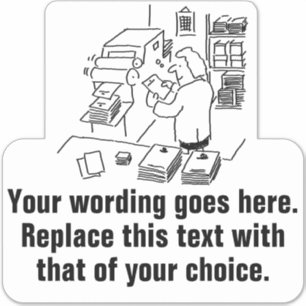 Werbung für Drucker und Druckunternehmen Aufkleber