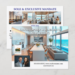 Werbung für echtes Anwesen mit dem editierbaren Lo Postkarte