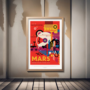 Werbung für eine Reise ins Science-Fiction-Univers Poster