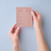 Werbung für einfache Dusty-Rose-Firmenlogos Flyer (Gruppe)