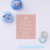 Werbung für einfache Dusty-Rose-Firmenlogos Flyer (Einzeln)