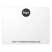 Werbung für einfache Logotexte Notizblock (Vorderseite)