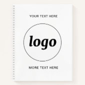 Werbung für einfache Logotexte Notizblock (Vorderseite)