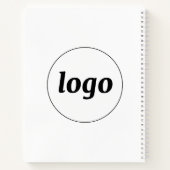 Werbung für einfache Logotexte Notizblock (Rückseite)