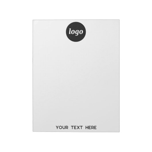 Werbung für einfache Logotexte Notizblock (Rotiert)