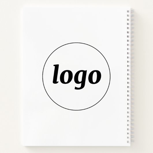 Werbung für einfache Logotexte Notizblock (Rückseite)