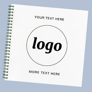 Werbung für einfache Logotexte Notizblock