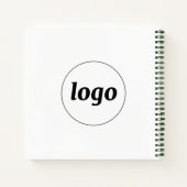 Werbung für einfache Logotexte Notizblock (Rückseite)