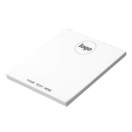 Werbung für einfache Logotexte Notizblock (Rotiert)