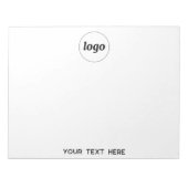 Werbung für einfache Logotexte Notizblock (Vorderseite)