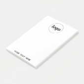 Werbung für einfache Logotexte Post-it Klebezettel (angewinkelt)