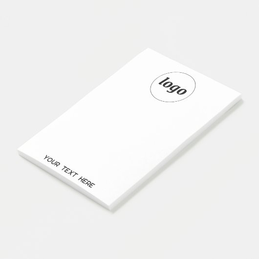 Werbung für einfache Logotexte Post-it Klebezettel (angewinkelt)