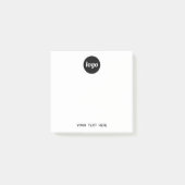 Werbung für einfache Logotexte Post-it Klebezettel (Vorderseite)