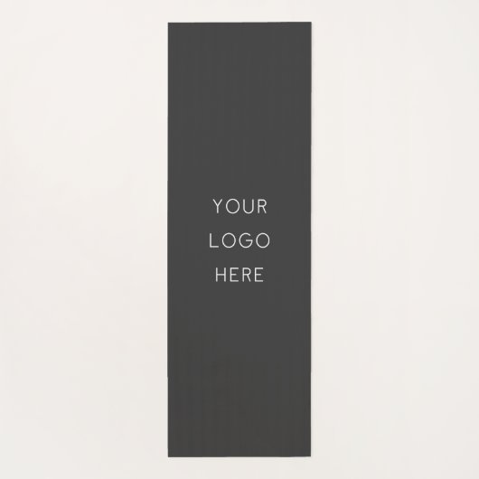 Werbung für Firmenlogo Dunkelgrau Yogamatte (Rückseite)
