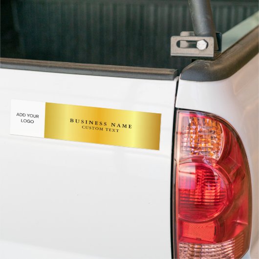Werbung für Firmenlogos Gold Gradient Autoaufkleber (Auf Lkw)