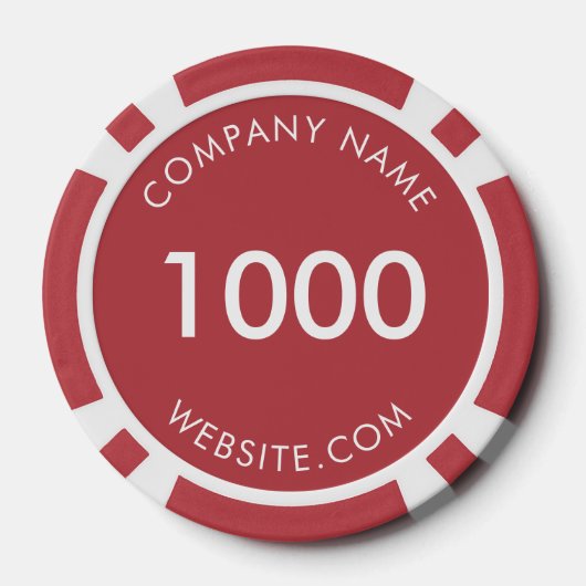 Werbung für Firmenlogos mit eigener Marke Pokerchips (Rückseite)